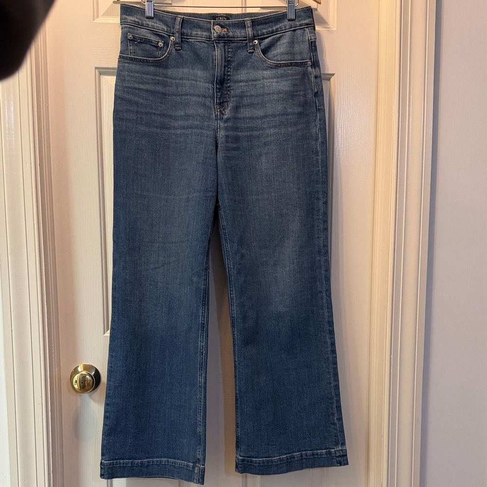 J Crew Women’s Wide Leg Trouser Jeans